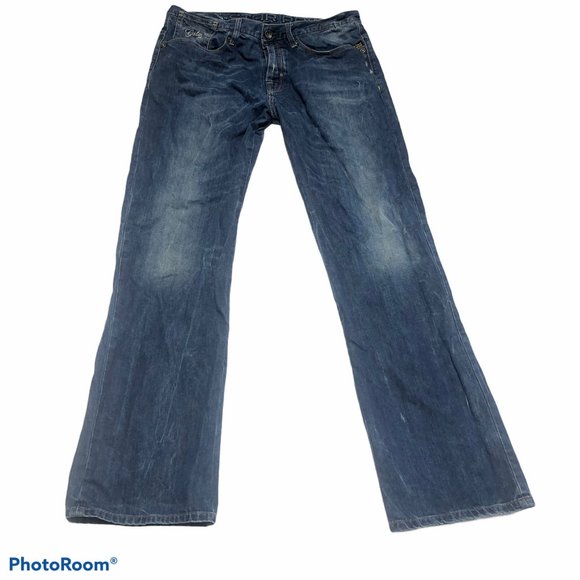 G star Raw 36x34 coder straight jeans distress - Picture 1 of 11